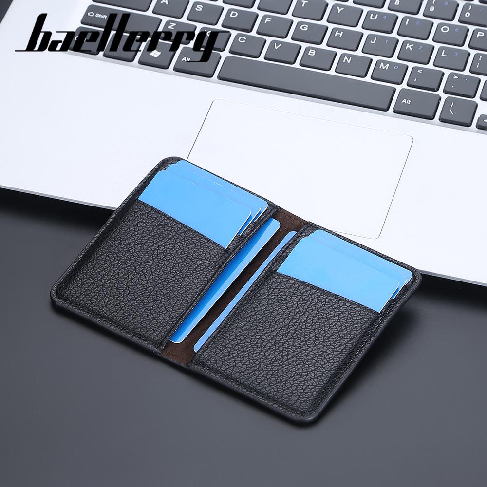 Men's Lychee Pattern Multi-card Holder Wallet