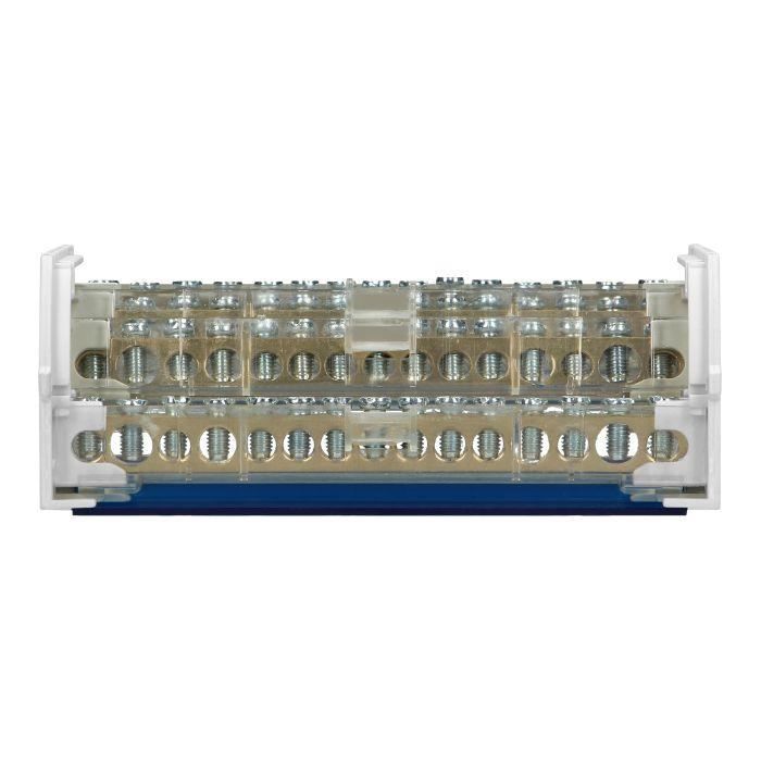 Répartiteur - orno - lz-8202/15 - 4 rangées - 15 fils - rail din