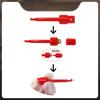 Spring Loaded Test Hook Clips with Anti Short Circuit Design Precision Circuit Testing For Secure Multimeter Connections
