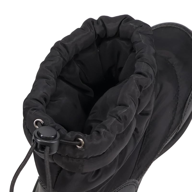 Oriental Traffic OT3401 BLACK (2021 Autumn/Winter) Women's Lightweight Snow Boots with Water-Repellent Lining, Warm and Lightweight, Waterproof for Sn