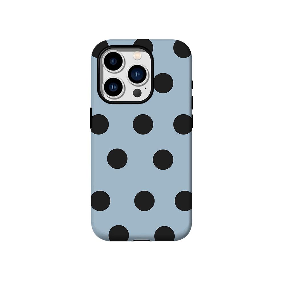 Luxury Clmj Colored dot grid Phone Case for iPhone 17 16 15 14 13 12 11 Air Pro Max Plus Luxury Double-layer Back Cover