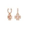 Swarovski flower hoop earrings