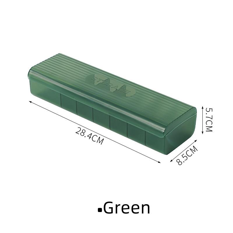 

Многофункциональный настольный пластиковый прозрачный ящик для хранения, обеспечивающий удобную организацию и хранение сетевых вилок и кабелей передачи данных. 1PCS зелёный