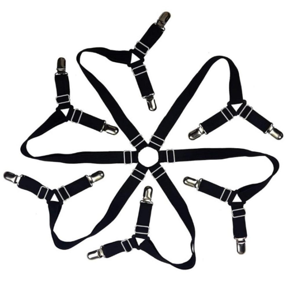 

12 Clips Bed Sheet Holder Adjustable Mattress Clip Durable Mattress Buckle Blankets Belt width 1.8cm