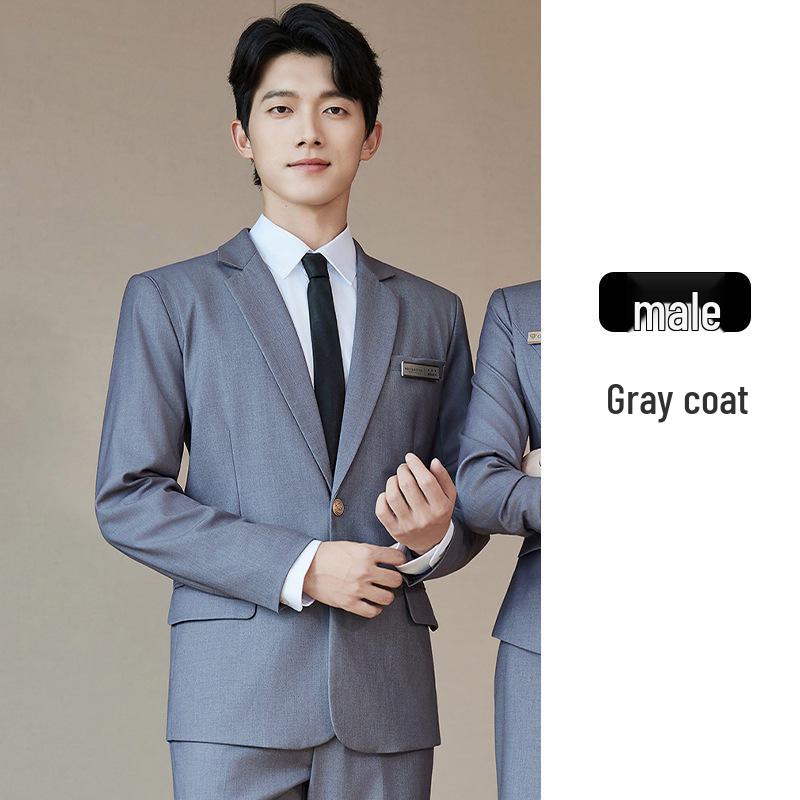 Unisex Professional Three-Piece Suit: Autumn/Winter Shirt, Pants, Skirt Set