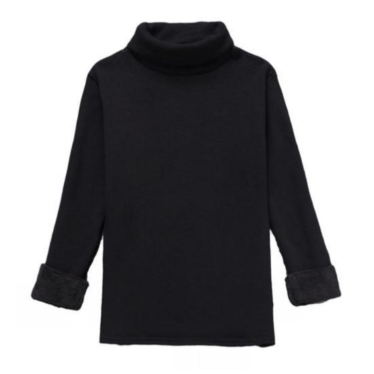 Autumn Winter Women Base Layer Long Sleeve Half High Collar Slim Fit Pullover Tops Solid Color Thickened Warm Tops