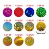 500 Colorful Laser Glitter Reward Stickers – Round Adhesive Seals for Gifts & Packaging