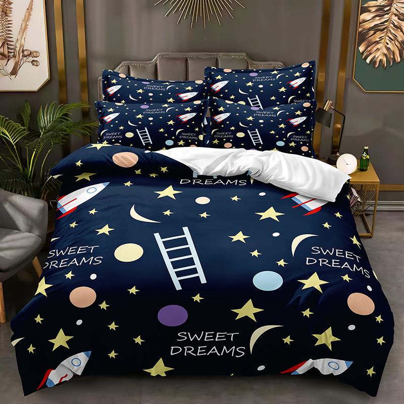 Fashion Technology Printing, 3D Digital Printing, Bedding, Duvet Covers, Pillowcases, Three-piece Sets