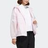 Adidas Neo Solid Color Logo Striped Woven Hooded Jacket Women Jacket Clear-Pink GP5471