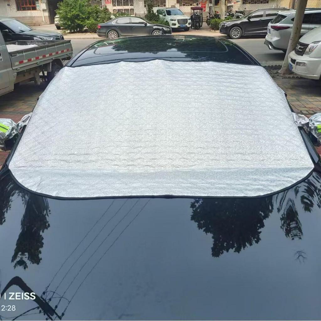 Thickened Car Winter Snow Shield with Antifreeze Cotton Half Cover
