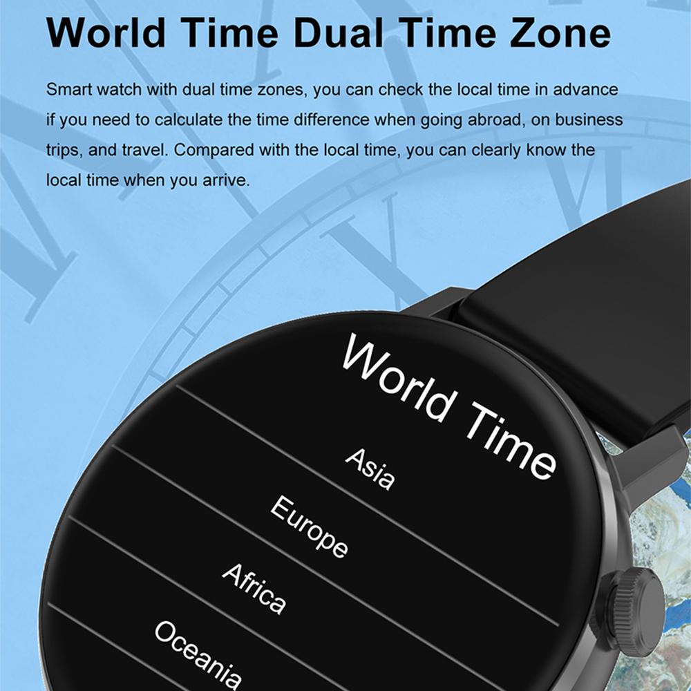 DT88 Max 1,45-Zoll AMOLED Rundbildschirm Smartwatch Herzfrequenz Blutdruckmonitor Sportarmband