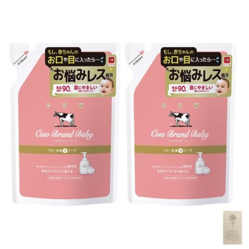 

Set of 2: Cow Brand Baby Body Foaming Wash Refill (350mL) with Limited Edition Message Card
