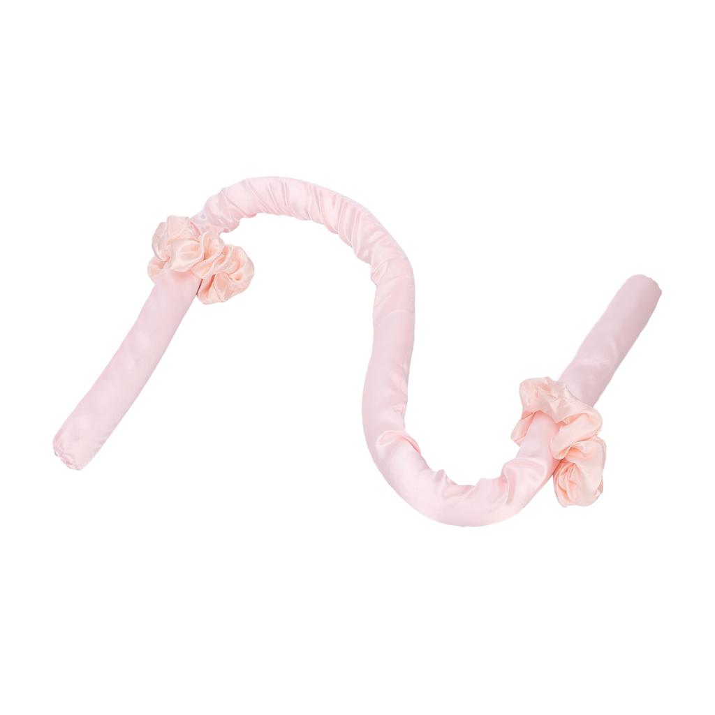 Heatless Hair Curlers No Heat Curls Headband DIY Natural Sleeping Hair Curling Styling Tool Pink