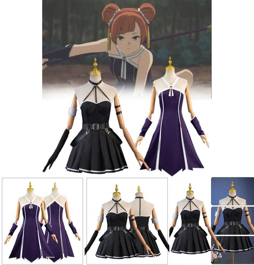 Funeral Flora Cos Outfit Ubell Laofen Cosplay Anime Costume Polyester Fabric