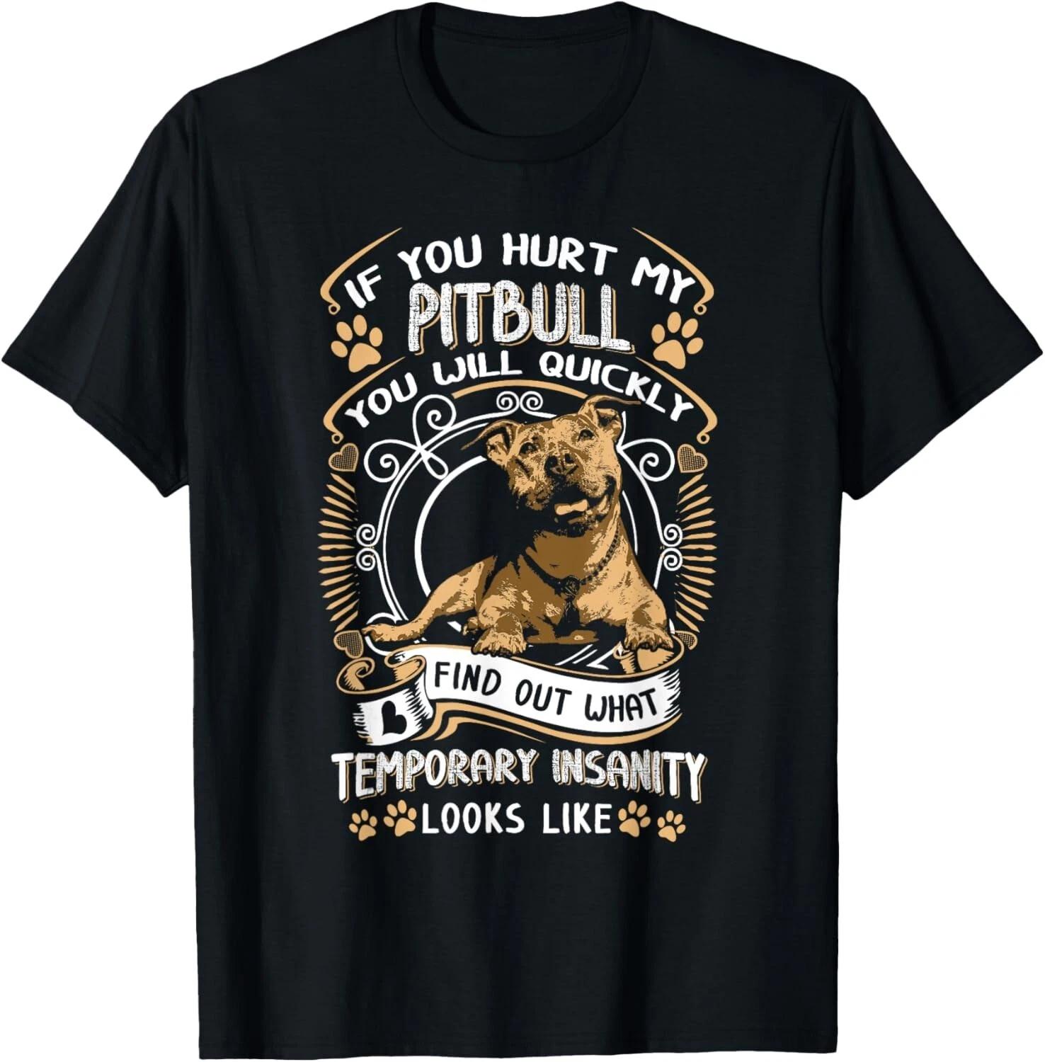 Pit Bull Terrier Dog Themed T-Shirt - Black_ Small_ Women_ Pit Bull Lovers XL
