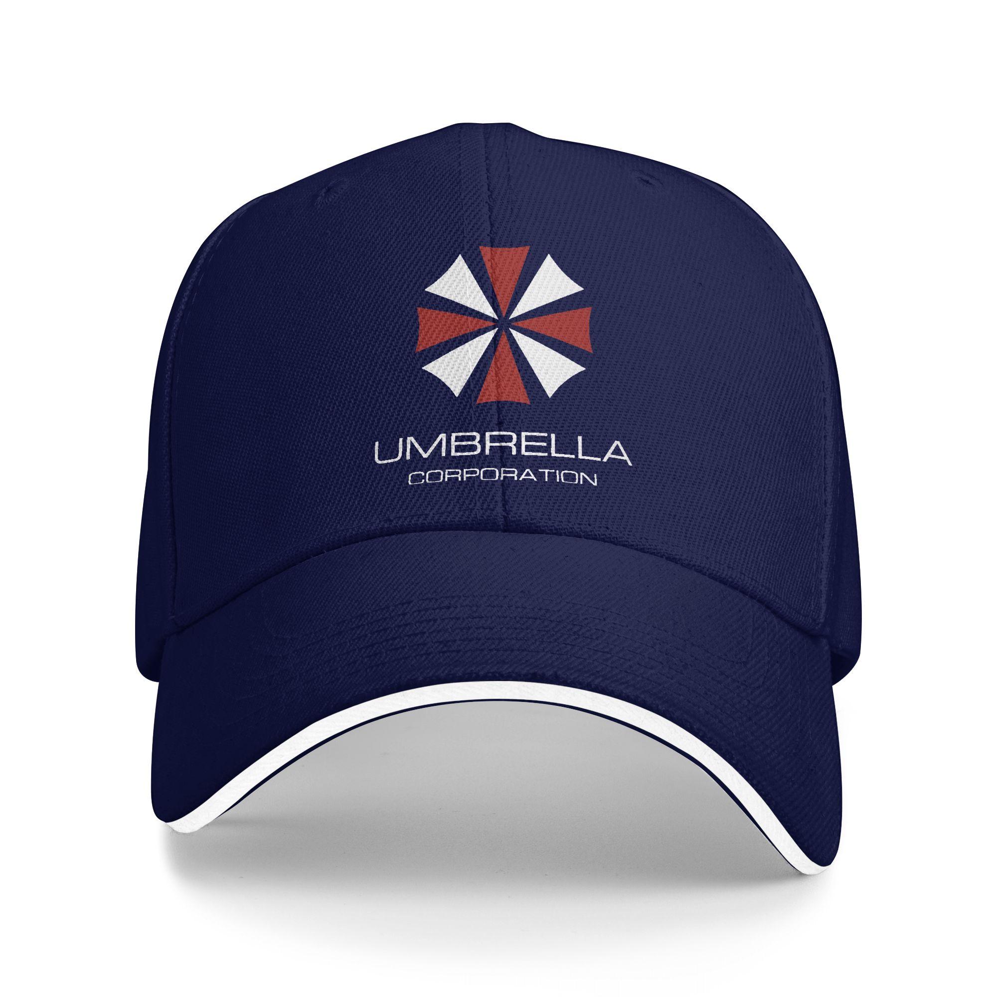 

Residents Evils Umbrella Corporations Logo Sun Baseball Cap Spring Stylish Trucker Hat For Couple Hiking Fishing Snapback Cap As Picture темно-синього кольору