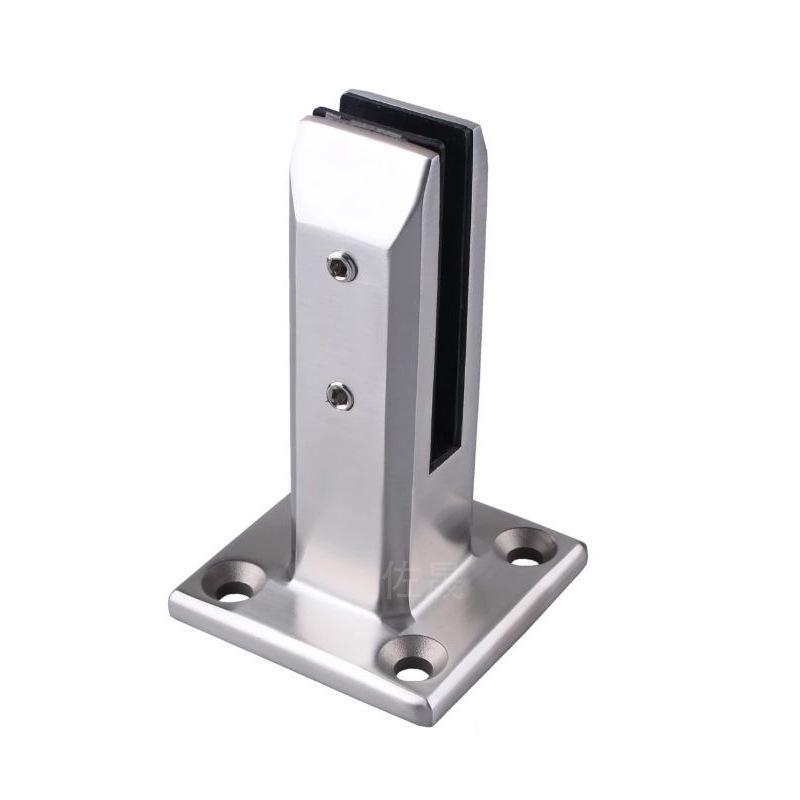 Stainless Steel Glass Clip for Pool, Stair, and Balcony Railings