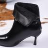 Fashion 2025 Autumn Winter Pointed Toe Women Modern Mid-calf Boots Fashion Soft Leather Short Booties Concise High Heels Shoes