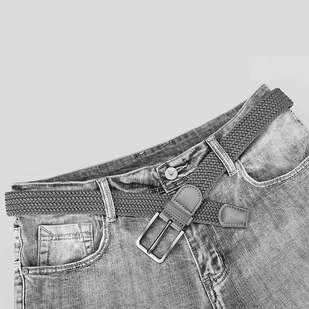 Unisex Elastic Pin Buckle Waist Belt - Versatile Fashion for Men & Women