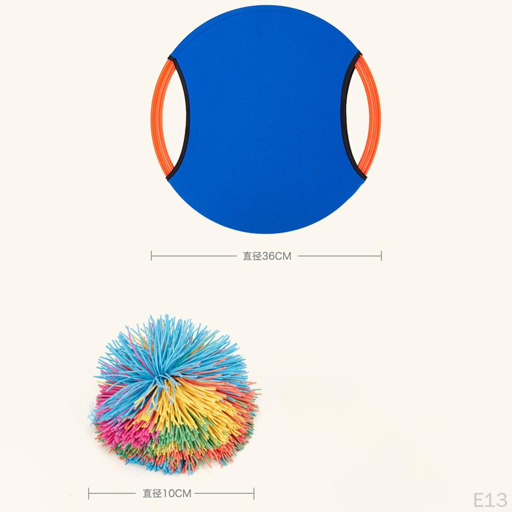 1 Set Trampoline Paddle Ball Toss and the Game Yard Lawn Parent Child Toys