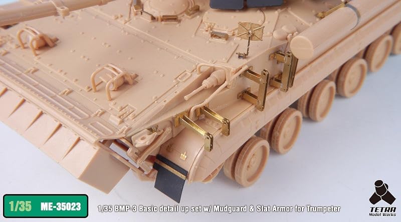 Tetra Model ME Series Russian Infantry Fighting Vehicle Mudguards with Slat Armor Plastic Model Parts ME3523 1/35 BMP-3 (TR Model)