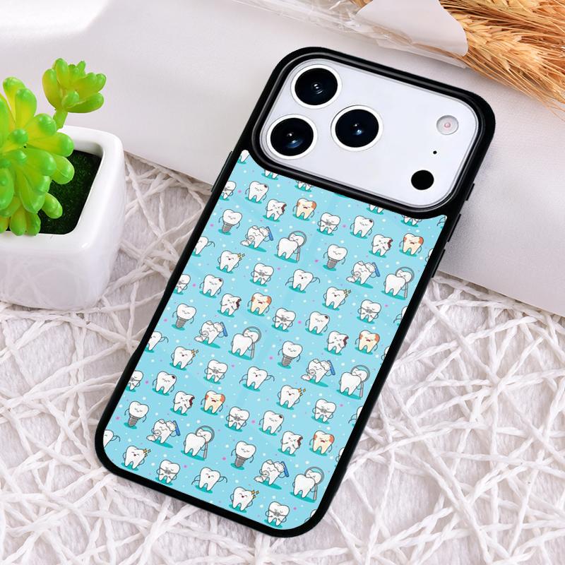 Dentist Tooth Dental Hygienist soft Phone Case for iPhone 17 Air 16 15 11 12 14 13 Pro Max Shockproof Cover