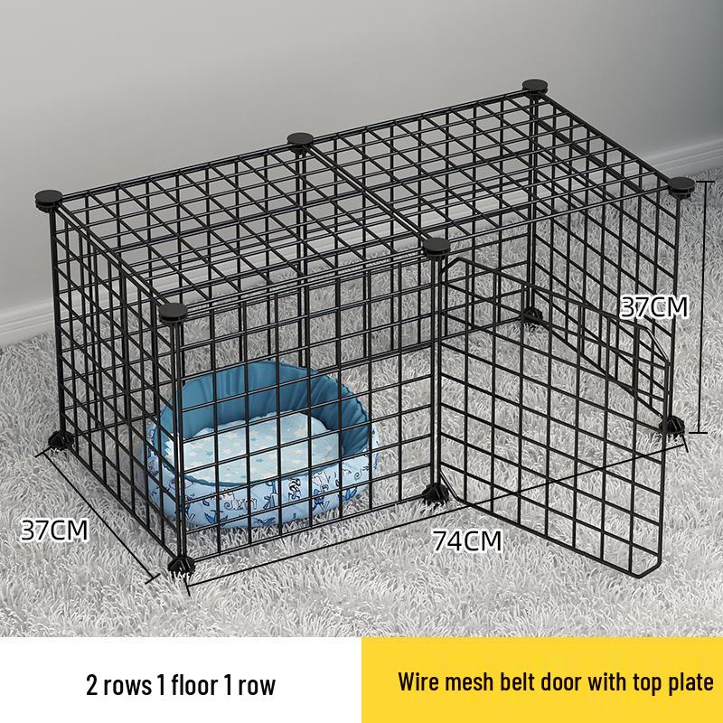 Indoor Pet Fence: Dog and Cat Barrier Gate with Iron Mesh for Anti-Escape and Isolation