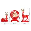 Deer Statues Reindeer Figurines Cabinet Desktop Centerpiece Animal Figure Elk Sculpture for