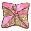 Tony&Candice 100% Silk Scarf Square Women 53*53CM  Scarves Ladies Ring&Wrap Oil Pattern Luxury Style  Soft Satin Neckerchief