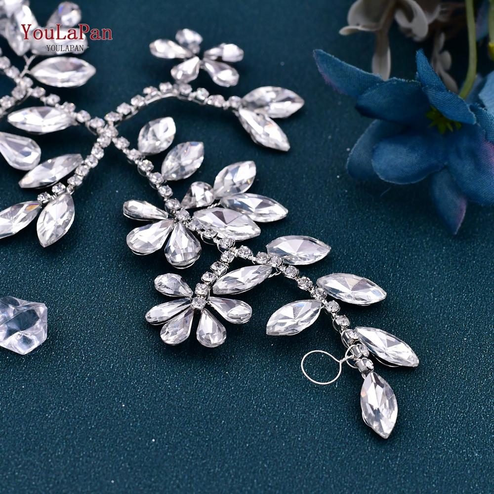 YouLaPan Bling Belts for Women Handmade Wedding Rhinestone Bridal Belt Straps for Women Elegant Belt Dresses Jewelry SH239
