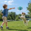 Relieve Boredom Soft Dog Plush Flying Disc Bite-resistant Pet Interactive Sound Toy  Pet Play