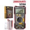 SZ304 SZ305 ANENG Digitalmultimeter Volt Ohm Ampere-Messgerät mit automatischer Bereichswahl für AC/DC-Stromspannungswiderstandsfrequenztester 2000