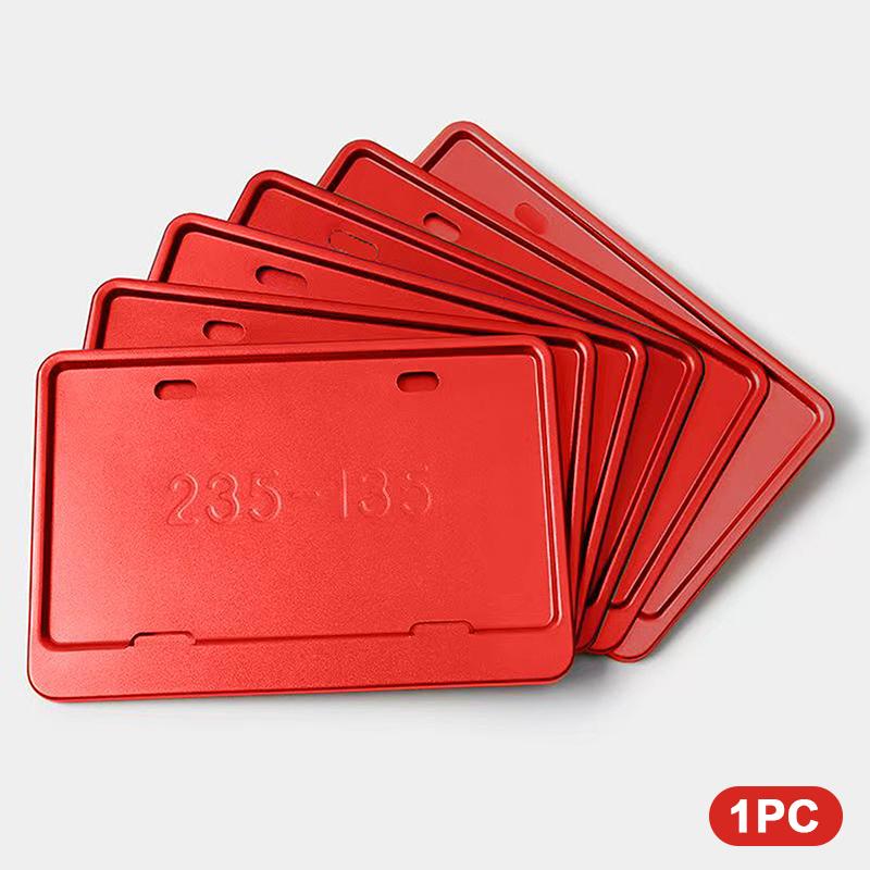 Universal Aluminum Alloy License Plate Holder Motorcycle License Plate Frames Motorcycle Retrofit License Plate Accessories красный