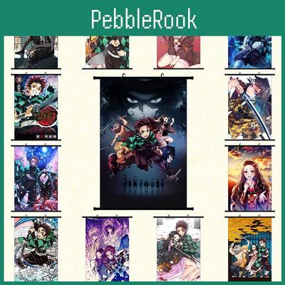 Slayer Demon Anime Kimetsu No Yaiba Kamado Tanjirou Kamado Nezuko Wandposter