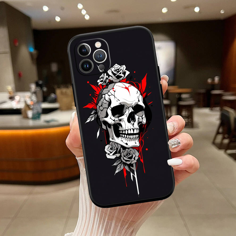 Skeleton Skull New Phone Case for iPhone 6 6s 7 8 11 12 13 14 15 16 17 16E XS Pro Max XR X SE Air