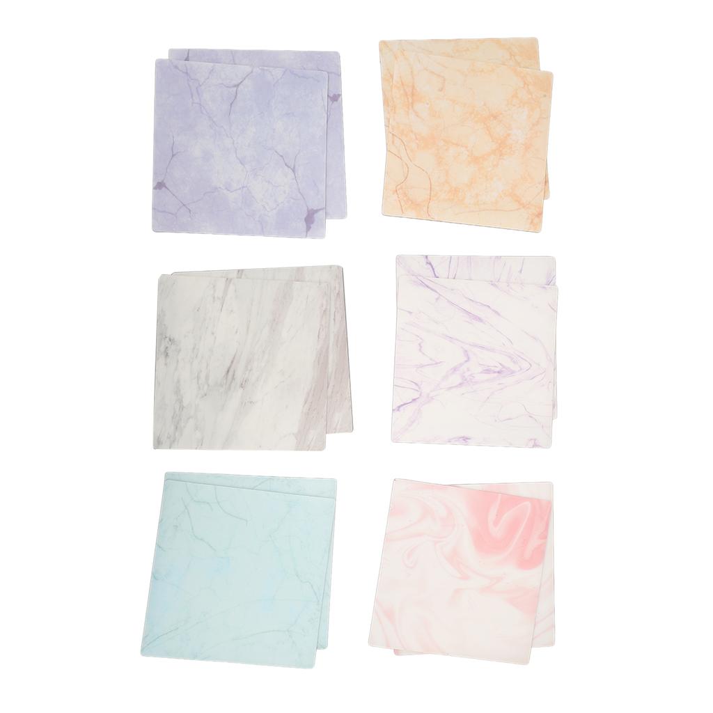 12pcs Dry Erase Sticky Notes Reusable Removable Writing Notes with A Pen for Wall Fridge Mirror Desk