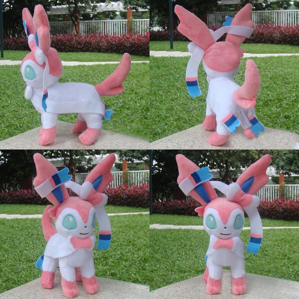 Sylveon 9" Pokemon Go Peluche Fate Eevee Morbido Coccoloso Peluche Regalo Per Tutte le Età