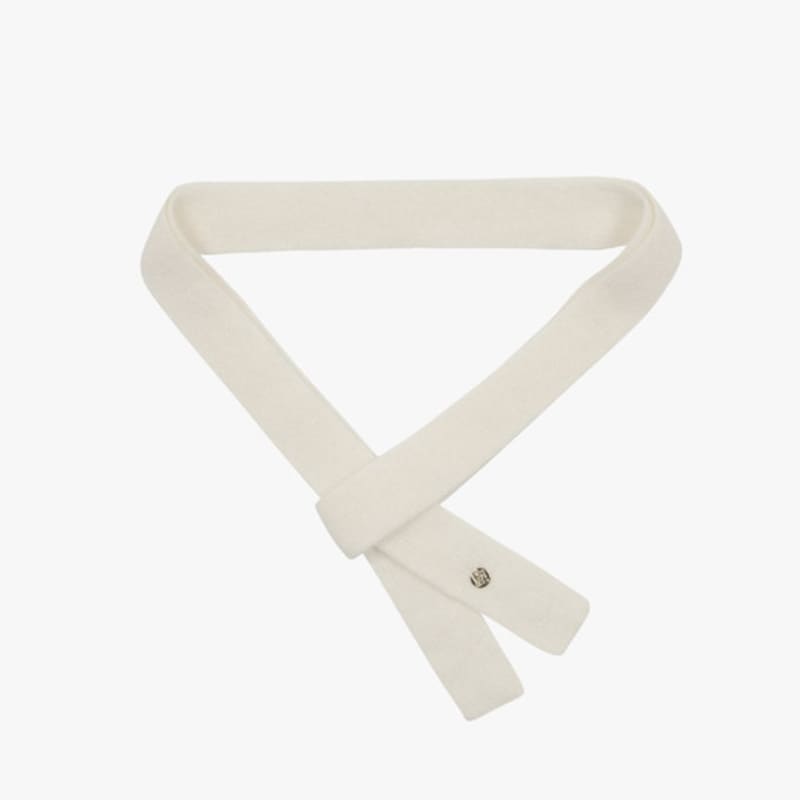 Saint Luxure 100% Kaschmir Dünner Schal Elfenbein