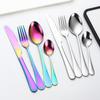24 Piece Flatware Set Stainless Steel Tableware Cutlery Set Service for 6 with High Grade Storage Case for Home Kitchen