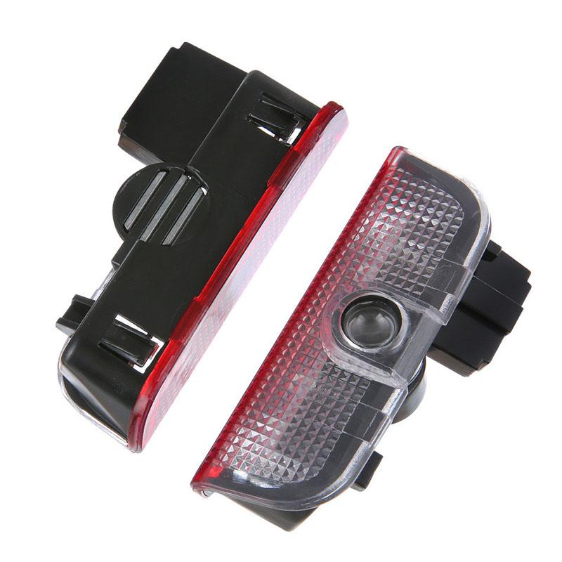2Pcs Car Door Welcome Light HD LED Projector Welcome Light For Volkswagen Scirocco POLO Tiguan Passat B5 B6 B7 Golf EOS Jetta MK6 Octavia