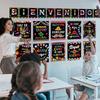 Outus 21 Pcs Hispanic Heritage Month Posters Spanish Bienvenidos Motivation Pirational Posters International World Flag Bulletin Board Decoration for