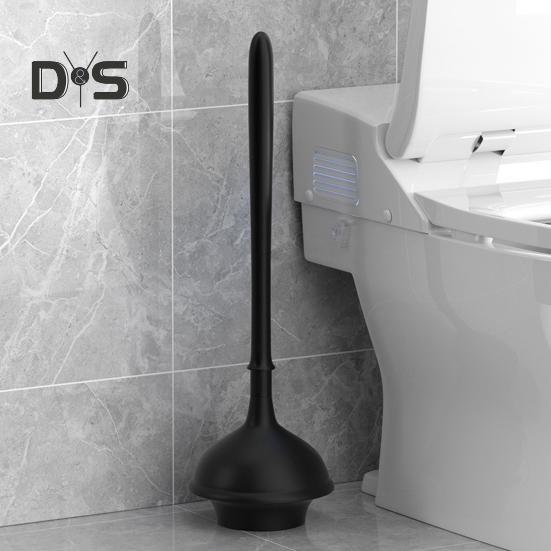 Toilet Plunger Heavy Duty Force Cup Toilet Bowl Plunger with Long Handle Bathroom Cleaning Accessories for Toilets Sinks Bathtubs Showers