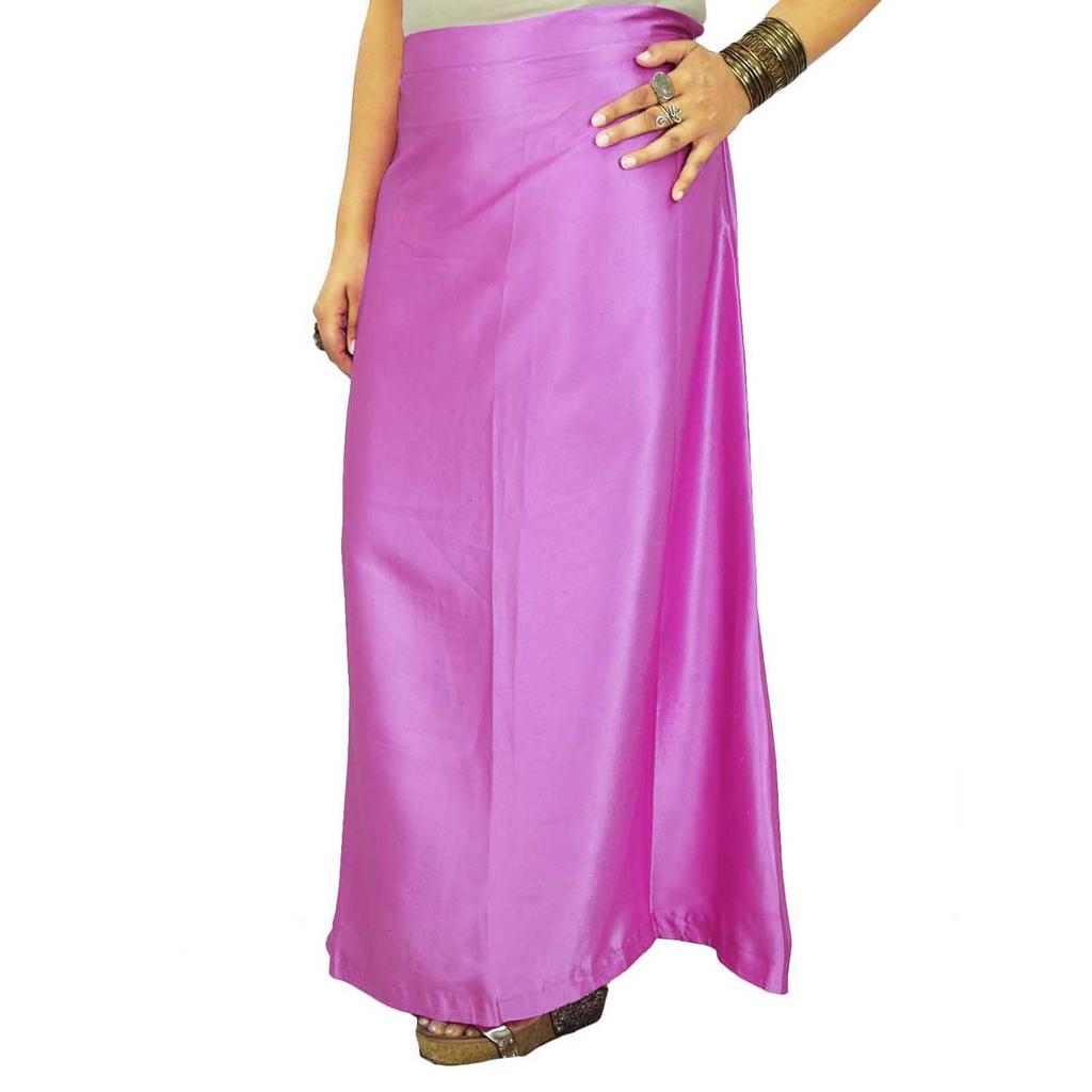 Indischer Satin-Seiden-Petticoat Bollywood Solides Inskirt-Futter für Sari