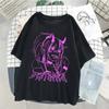 Summer Gothic Anime T-shirt Women Two-dimensional Girl Shirt Casual Short Sleeve T Shirt Women Tops