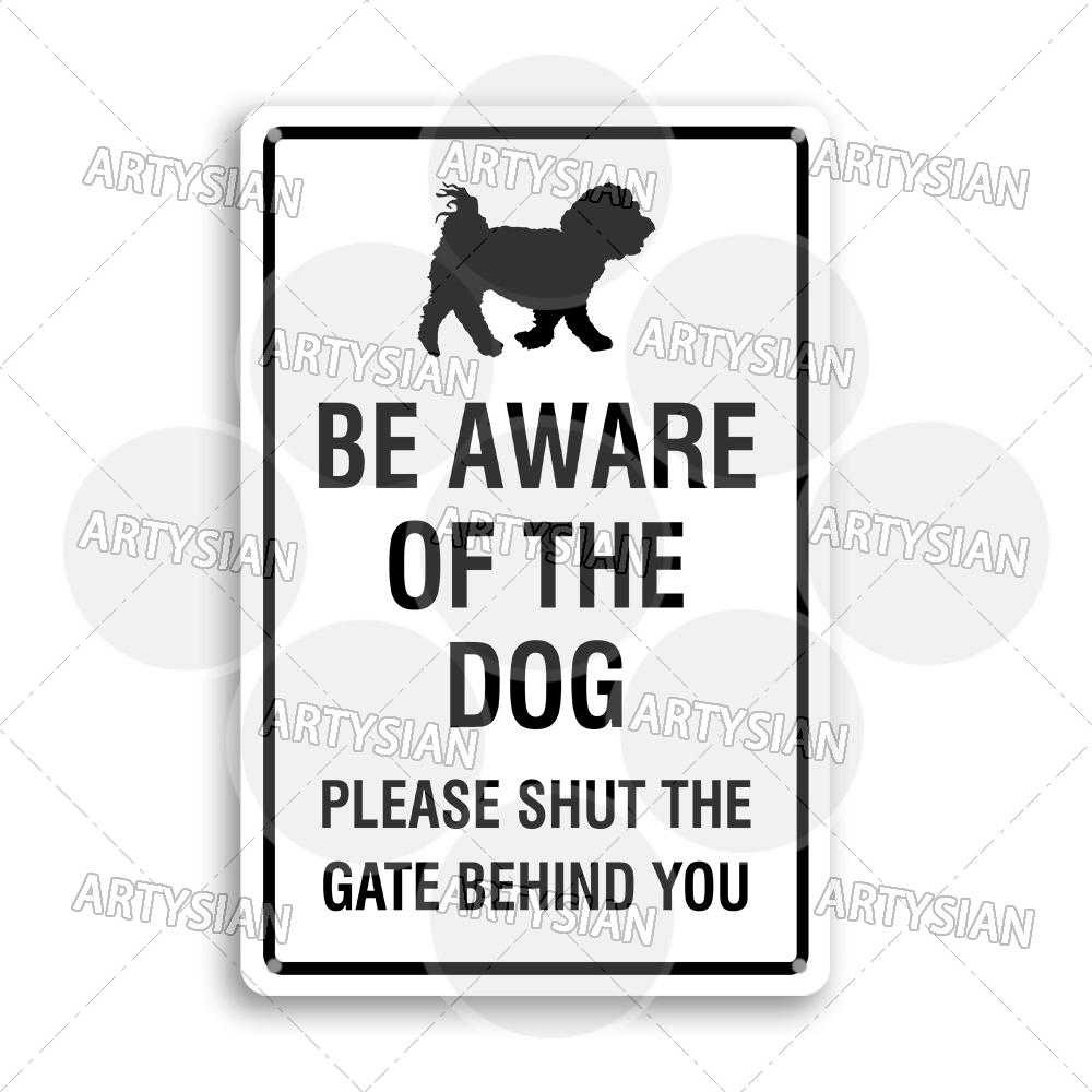 Beware of Dog Warning Metal Sign No Dogs Allowed Do Not Leave Dog Pet safety Dog Friendly Café Guide Dods Welcome Plaque