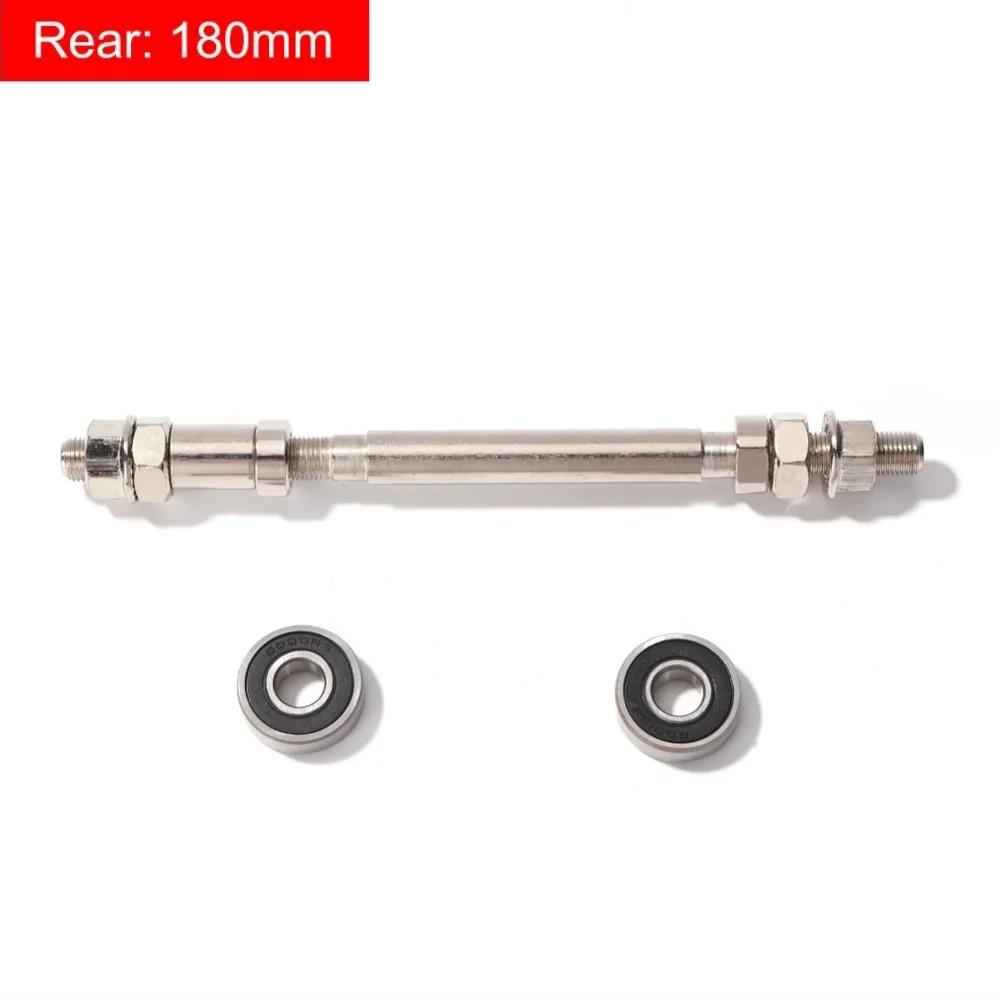 140/180mm Radnabe Vorne Hinten 6000 Lager Fahrrad Vorne Hinten Radnabe Achse mit 2 Lagern Fahrrad Achse Schaltwelle Hebel