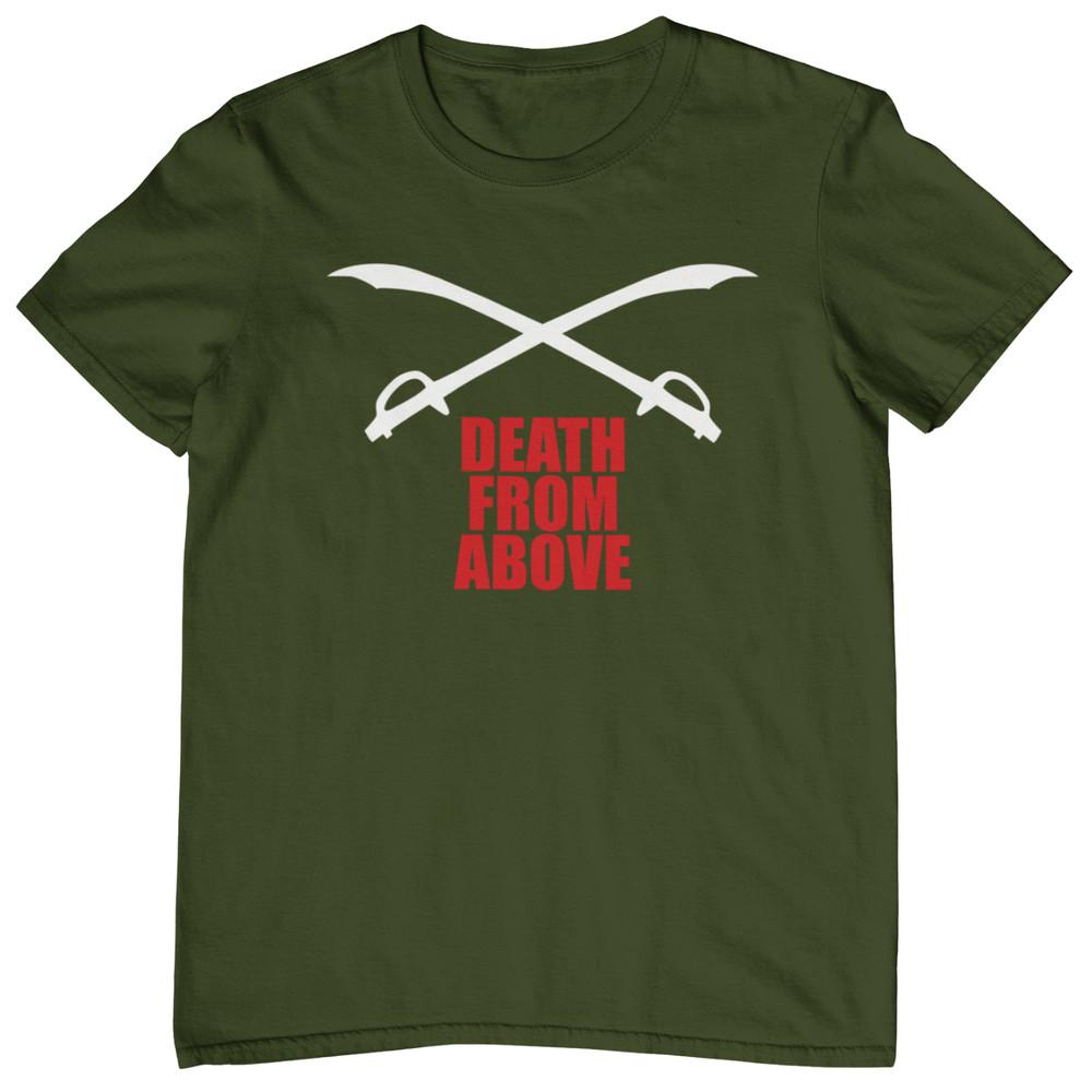 DEATH FROM ABOVE T-SHIRT - napalm brando cult film apocalypse now kurtz conrad Unisex T-Shirt M