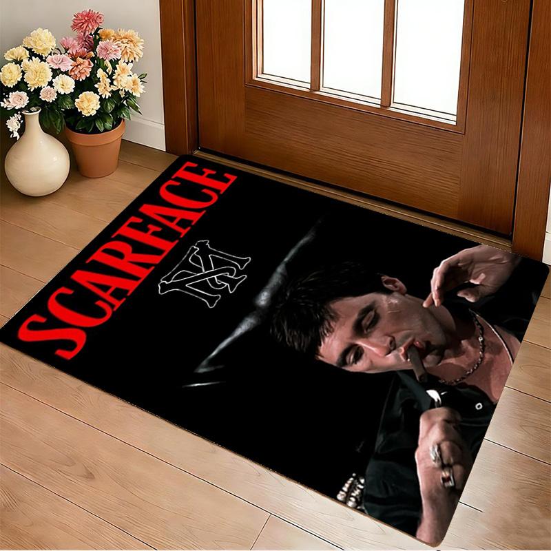 Scarface Performance Living Room Non-Slip Area Rug Soft Carpet for Bedroom Game Playroom Sofa Office Home Decor Doormat Christmas Gift C921186