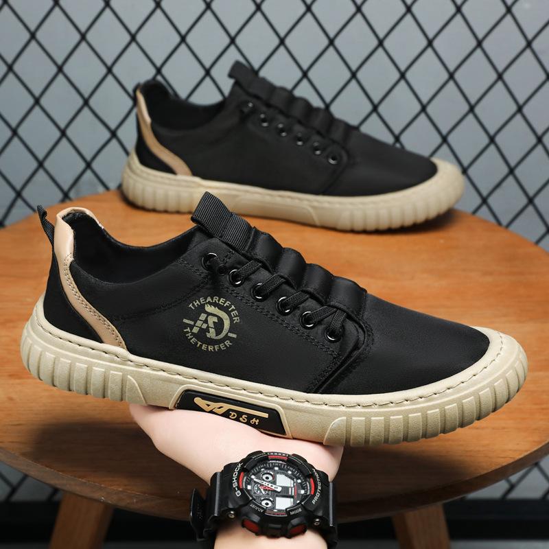 2025 Fashion New Extra Large Men's Shoes One Step Casual and Comfortable Canvas PU Men's Shoes