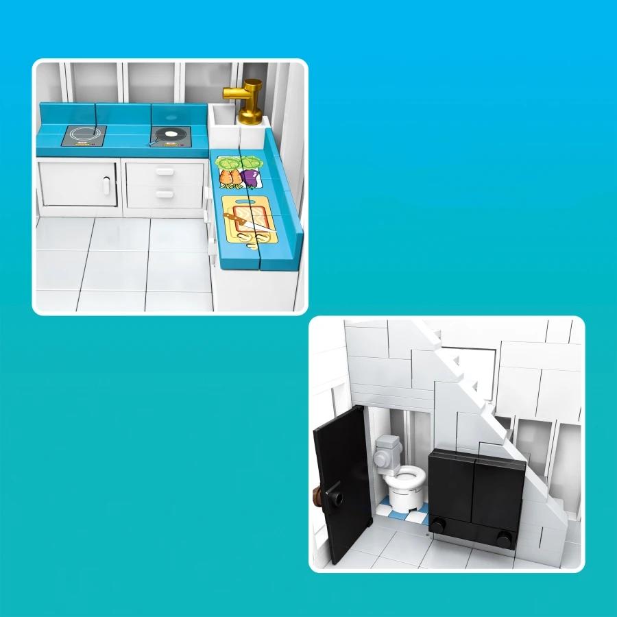 Non-Toxic Creative Flower House Building Bricks Model Kit Moc Custom Design Construction Set Creative Diy For Children Birthday Gift